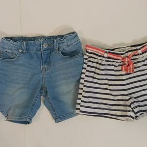 Denim and striped shorts Bundle